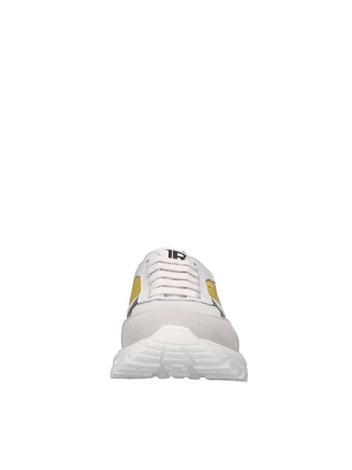 Sneakers in pelle e tessuto JOHN RICHMOND | 79919 VESUVIOBIANCO-ARGENTO-GIALLO